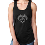 Womens T-Shirt Bling Black Fitted Tee Live to Ride Bling