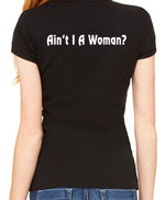 Ladies V-Neck Tshirt Bella 1005 Black - SSWOC - Lifetime (Green)