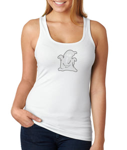 Halloween Womens Ghost T-shirt 892