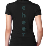 Ladies Black Crew Neck Next Level "NMAC CHEER"